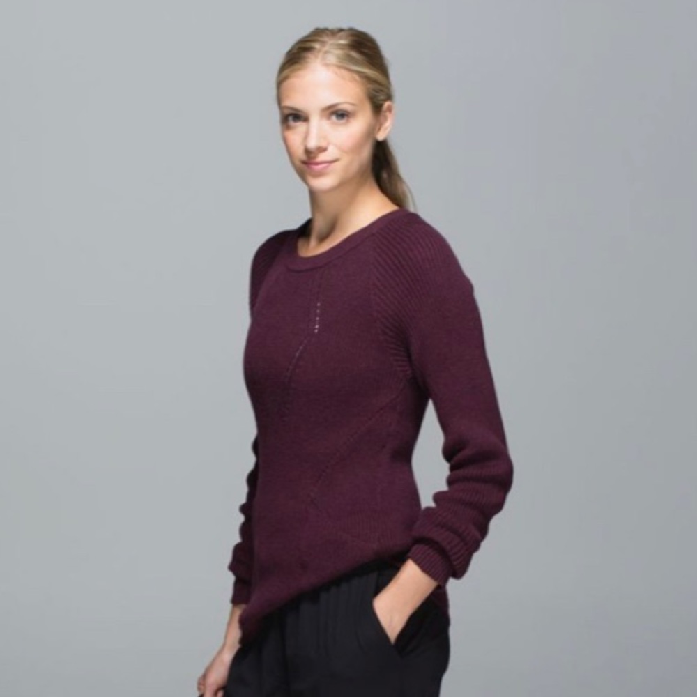 Lululemon The Sweater the Better, size 4, purple